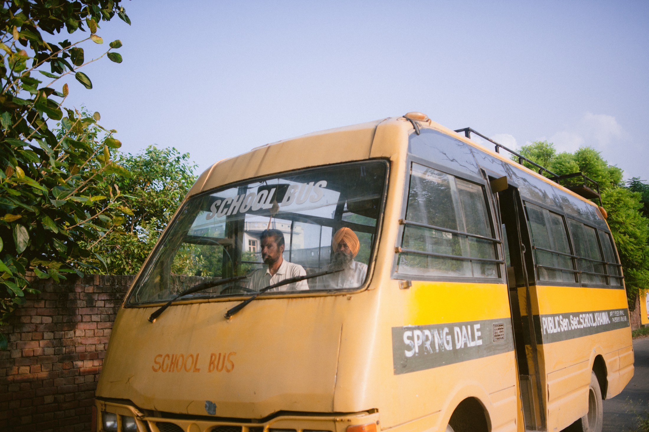 Springdale Bus — Gold Hour · India